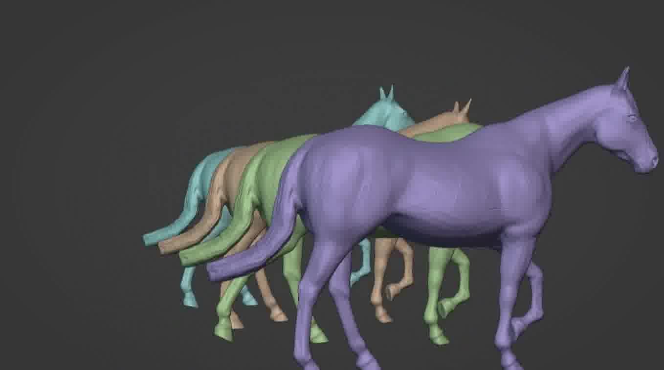 Horse 3d model 3D model_76