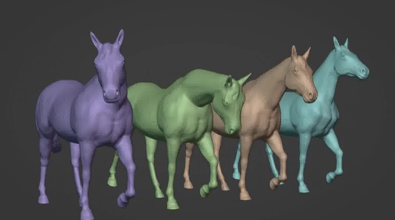 Horse 3d model 3D model_8