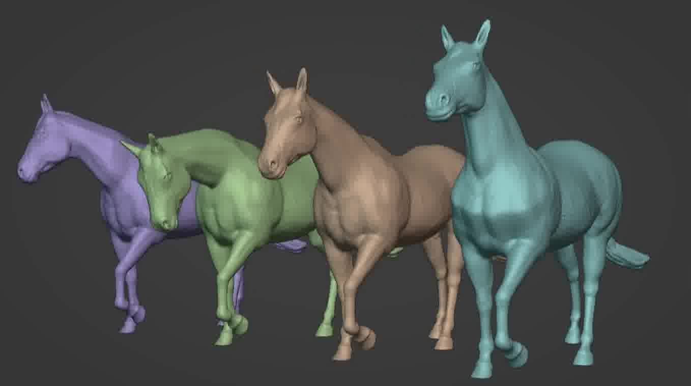 Horse 3d model 3D model_57