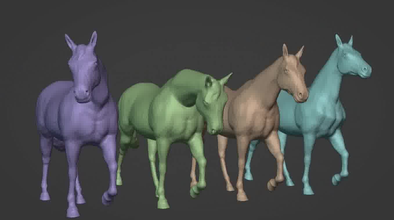 Horse 3d model 3D model_79
