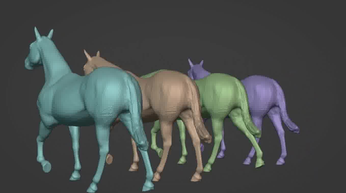 Horse 3d model 3D model_27