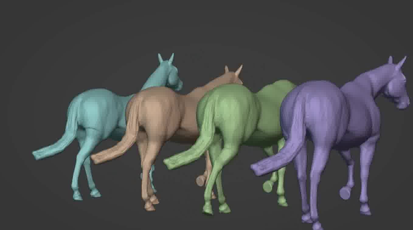 Horse 3d model 3D model_87