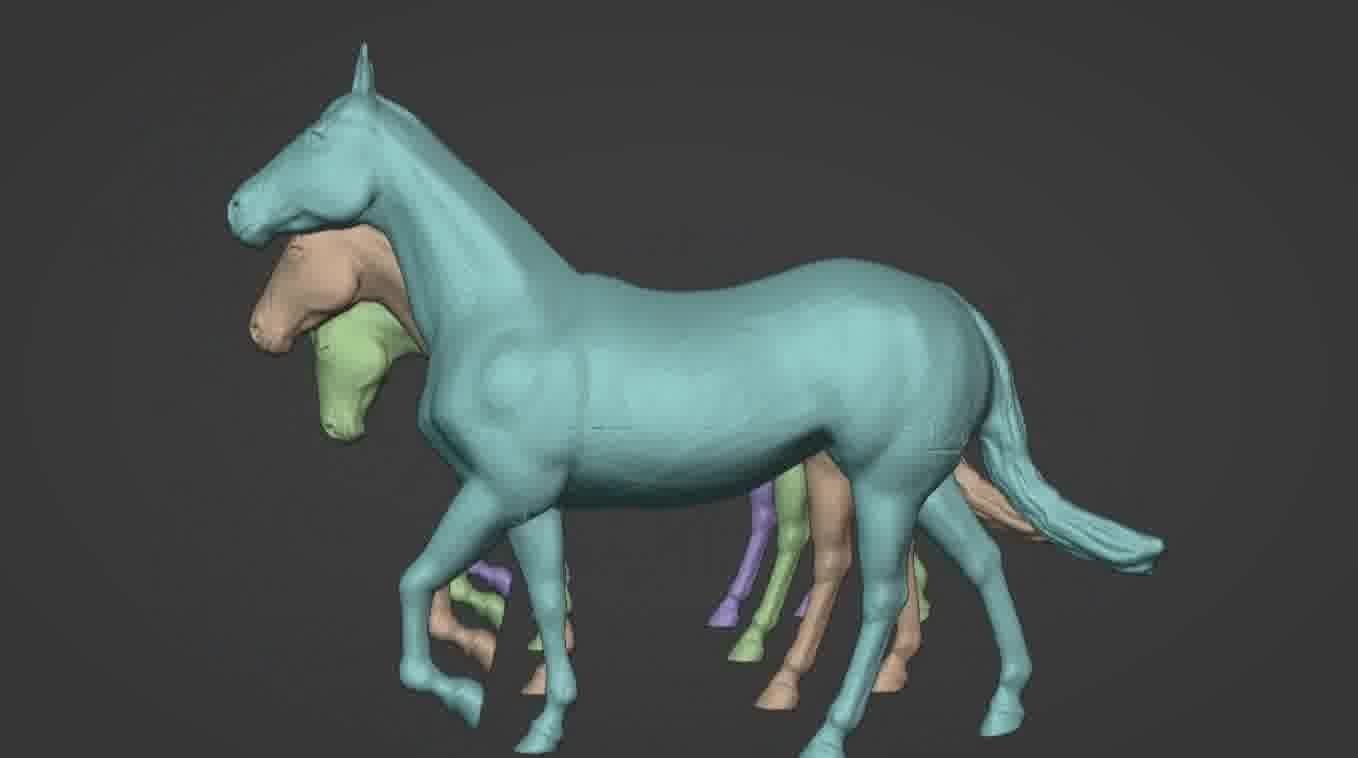 Horse 3d model 3D model_53