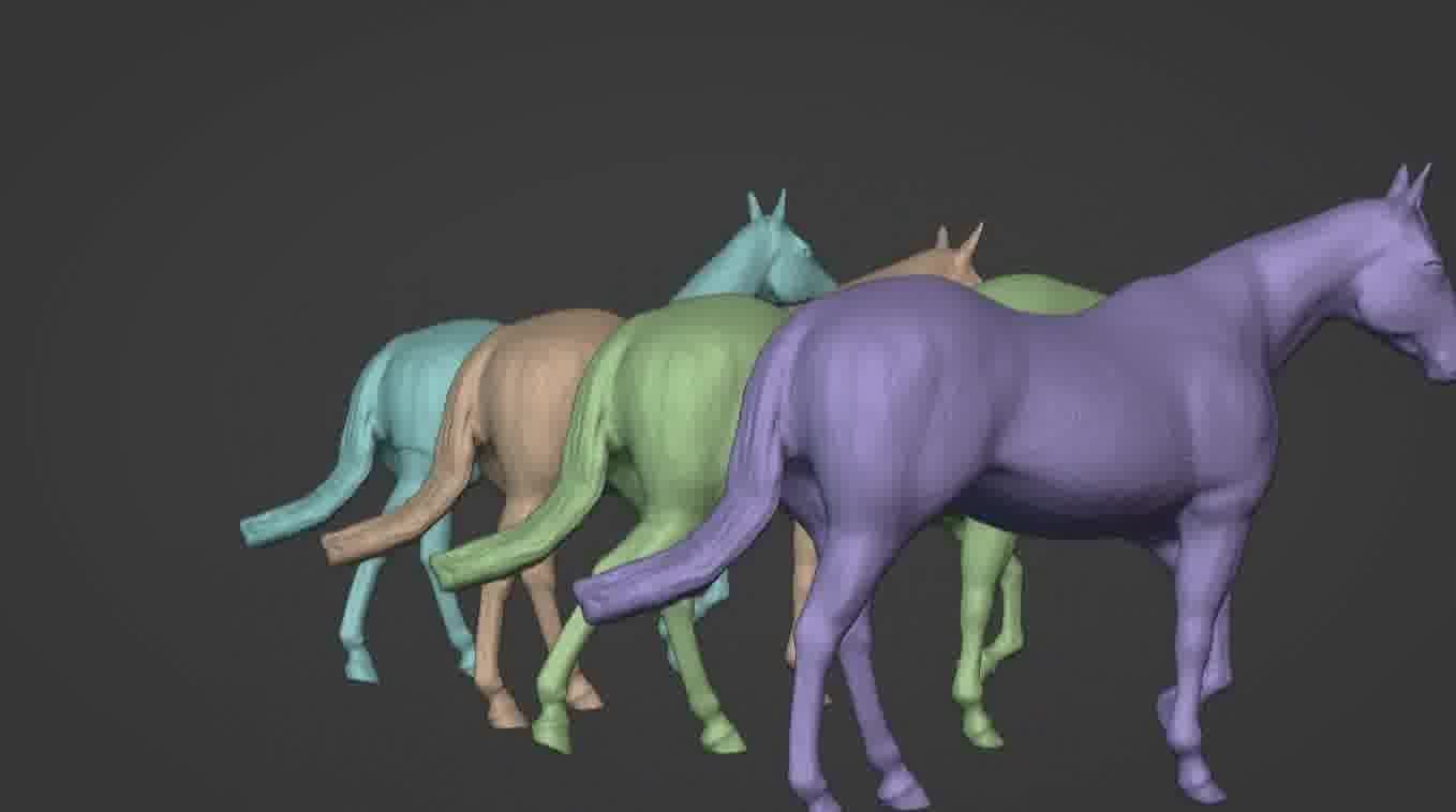 Horse 3d model 3D model_21