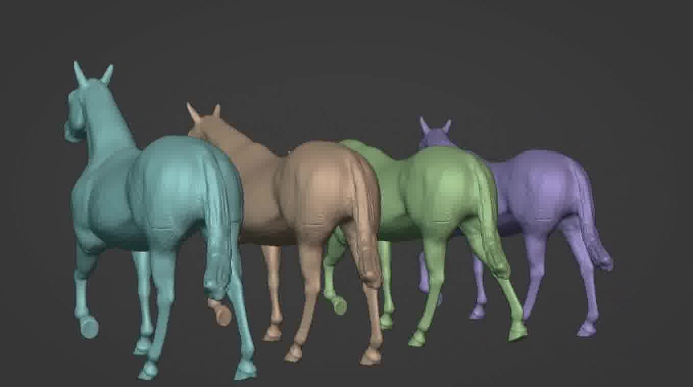 Horse 3d model 3D model_28