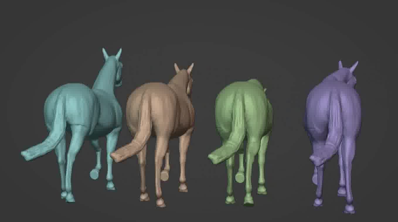 Horse 3d model 3D model_16