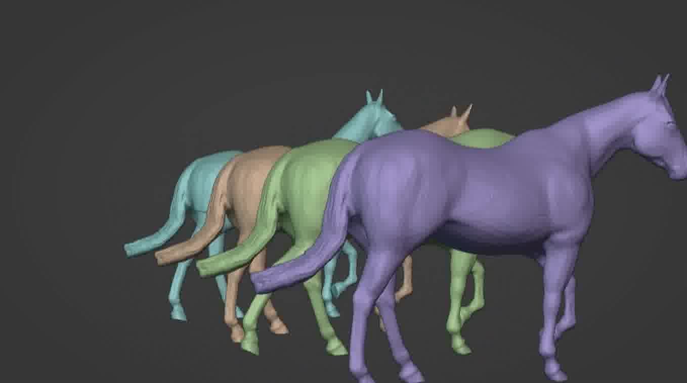 Horse 3d model 3D model_38