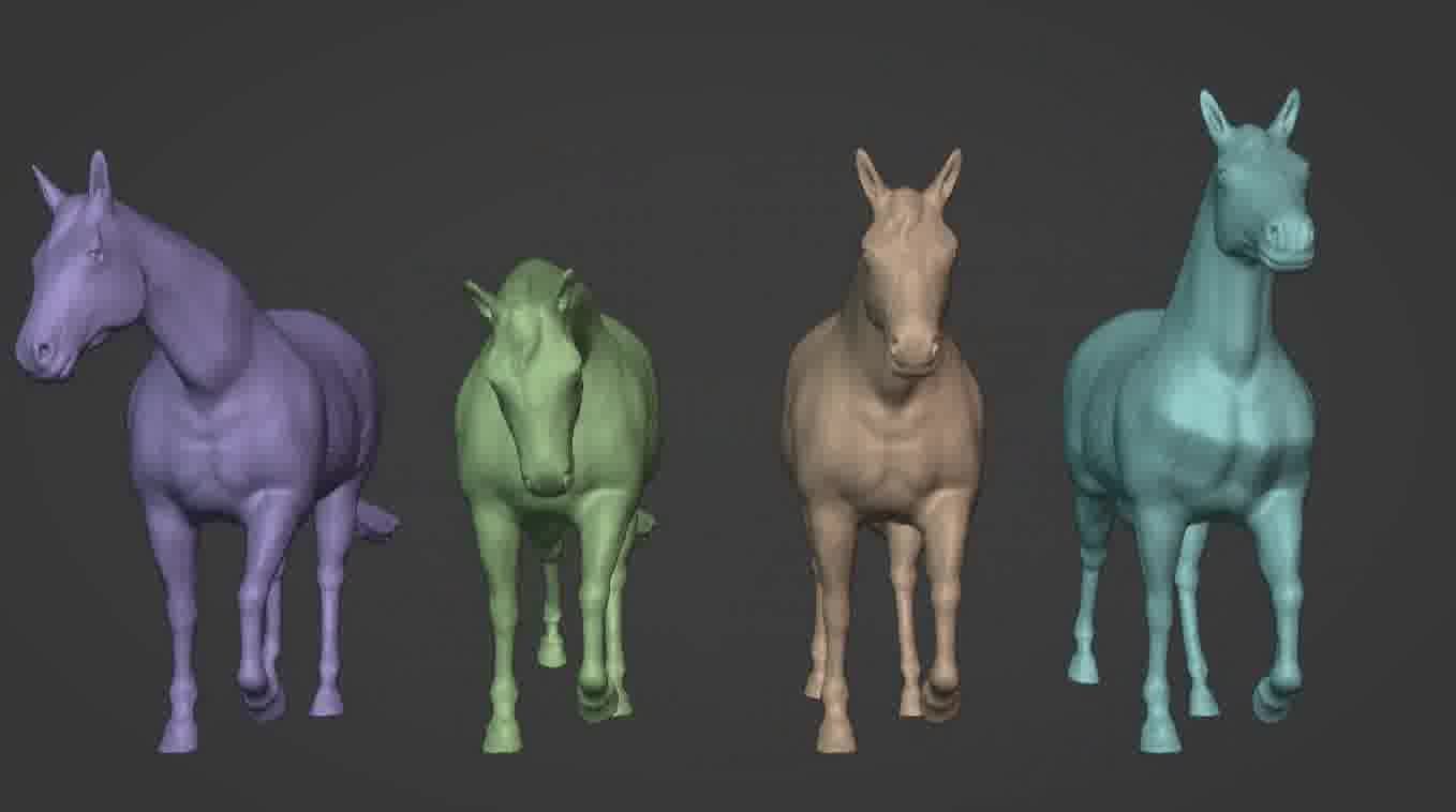 Horse 3d model 3D model_74