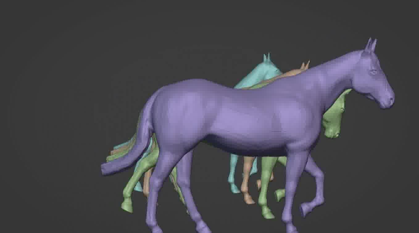 Horse 3d model 3D model_70