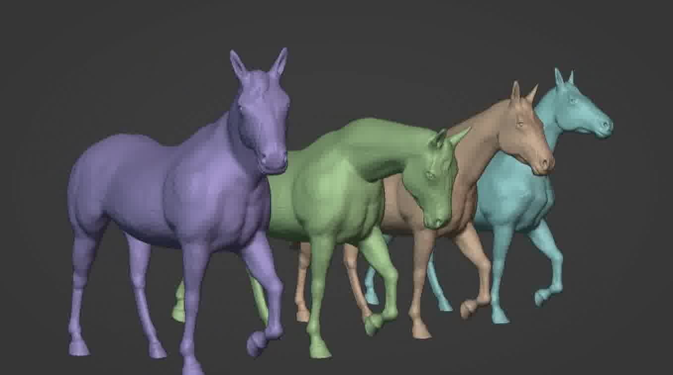 Horse 3d model 3D model_44