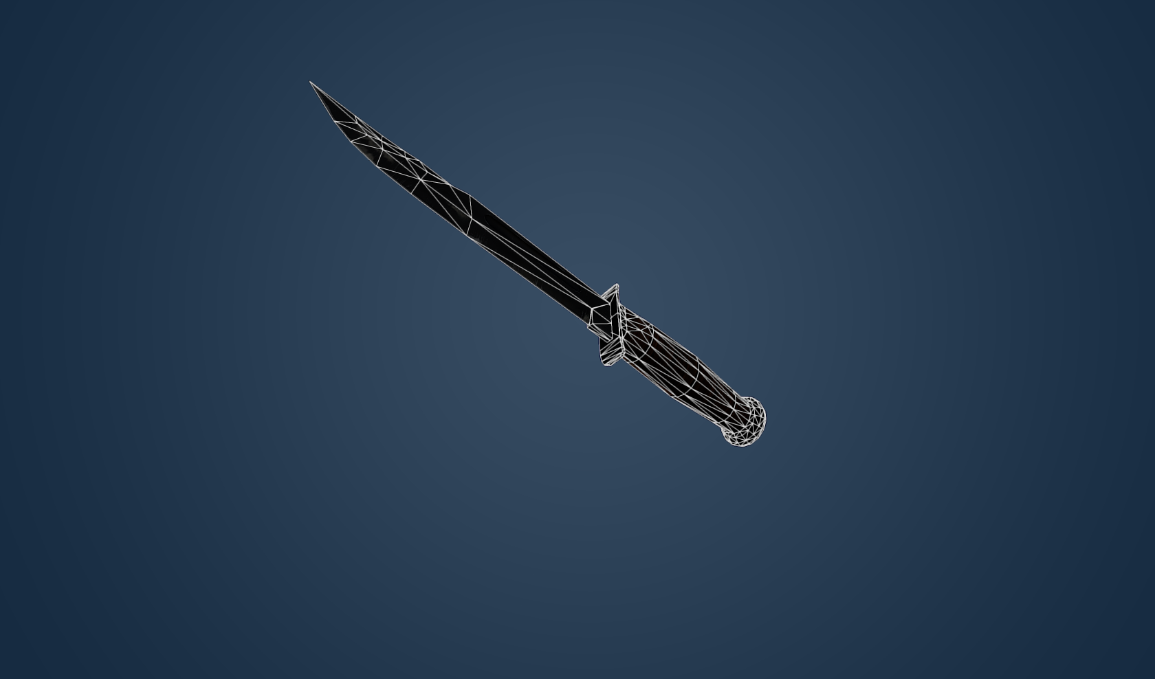 Ka-Bar Military Knife 3D Model Game Ready Low-poly 3D model_7