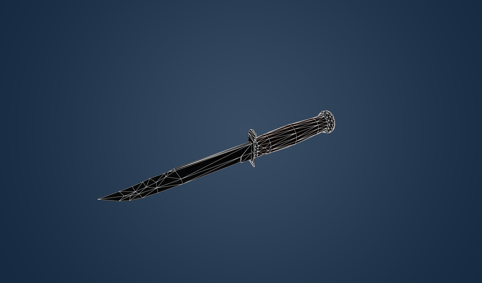 Ka-Bar Military Knife 3D Model Game Ready Low-poly 3D model_8
