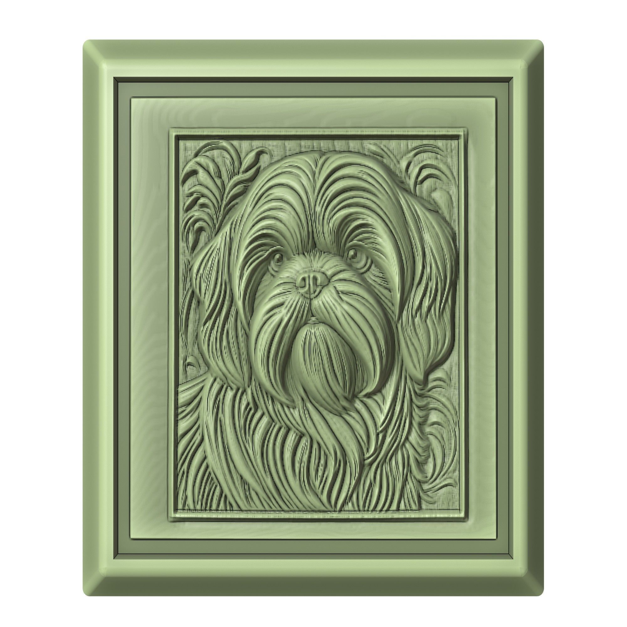 Dog Shih Tzu Animal 3D print model_2