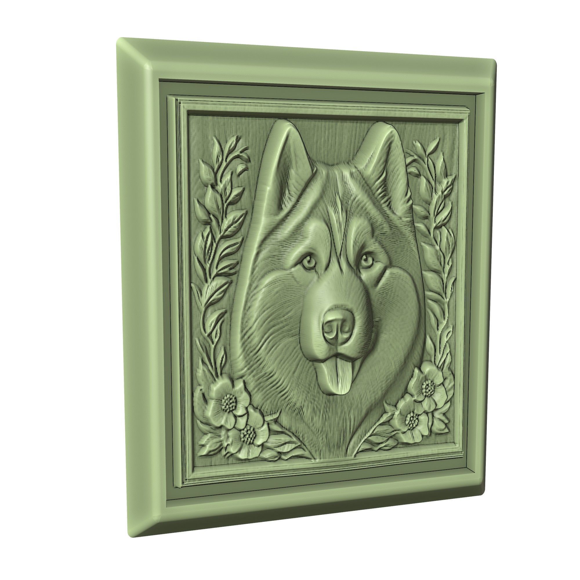 Dog Siberian Husky Animal 3D print model_3