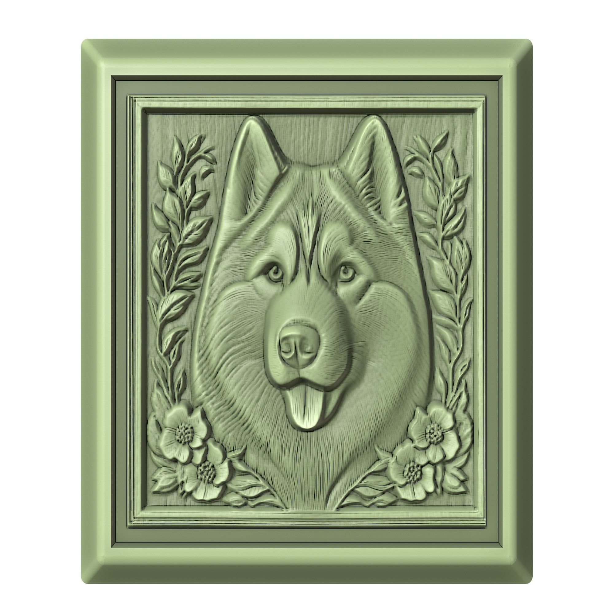 Dog Siberian Husky Animal 3D print model_2