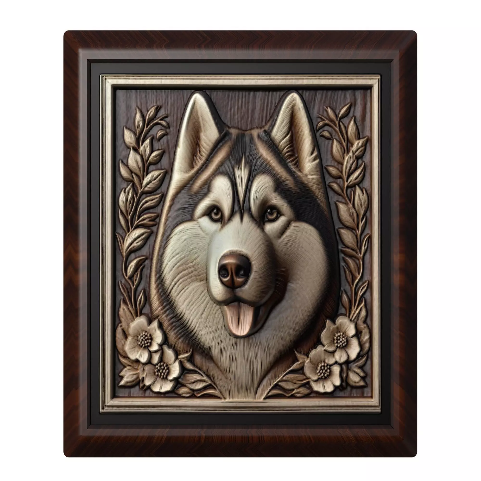 Dog Siberian Husky Animal 3D print model_0