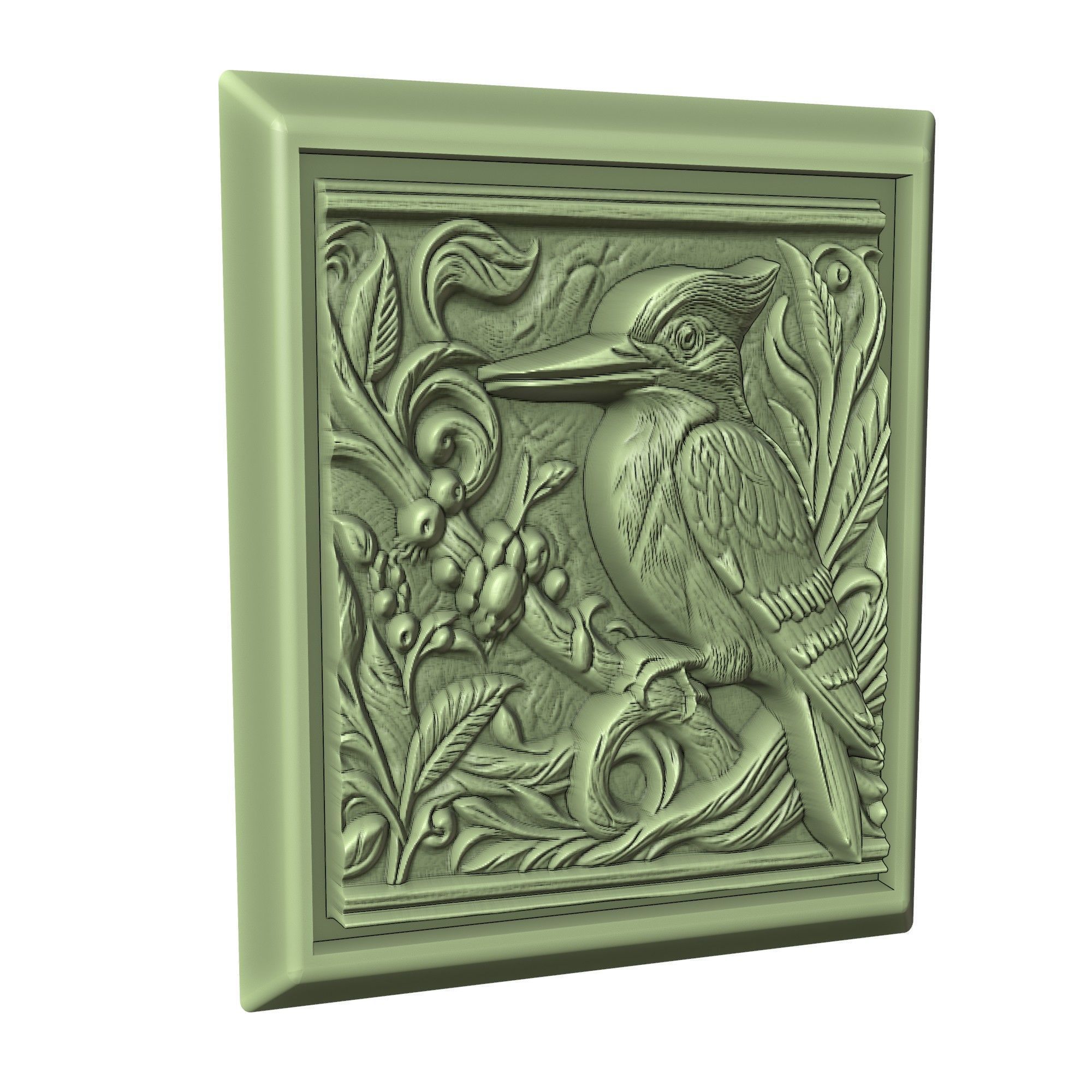 Woodpecker Animal 3D print model_3