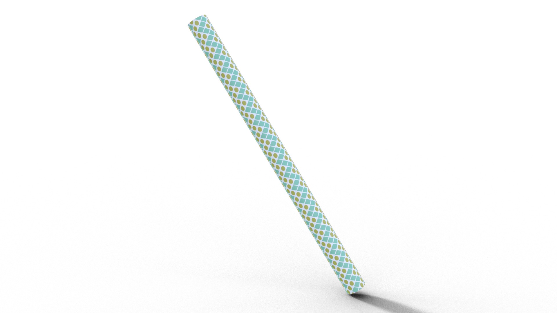 Christmas Bucket with Rolls Low-poly 3D model_5