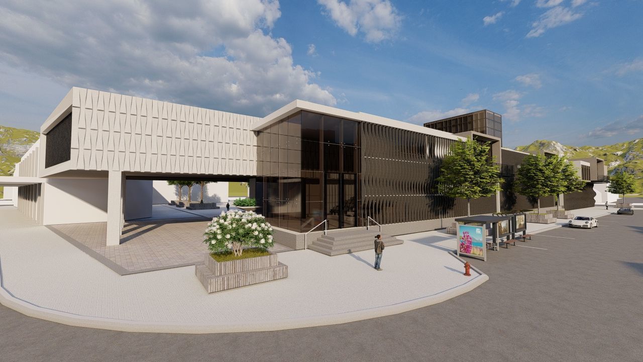 Futuristic Skyscraper-Building office-Modern office 3D model_34