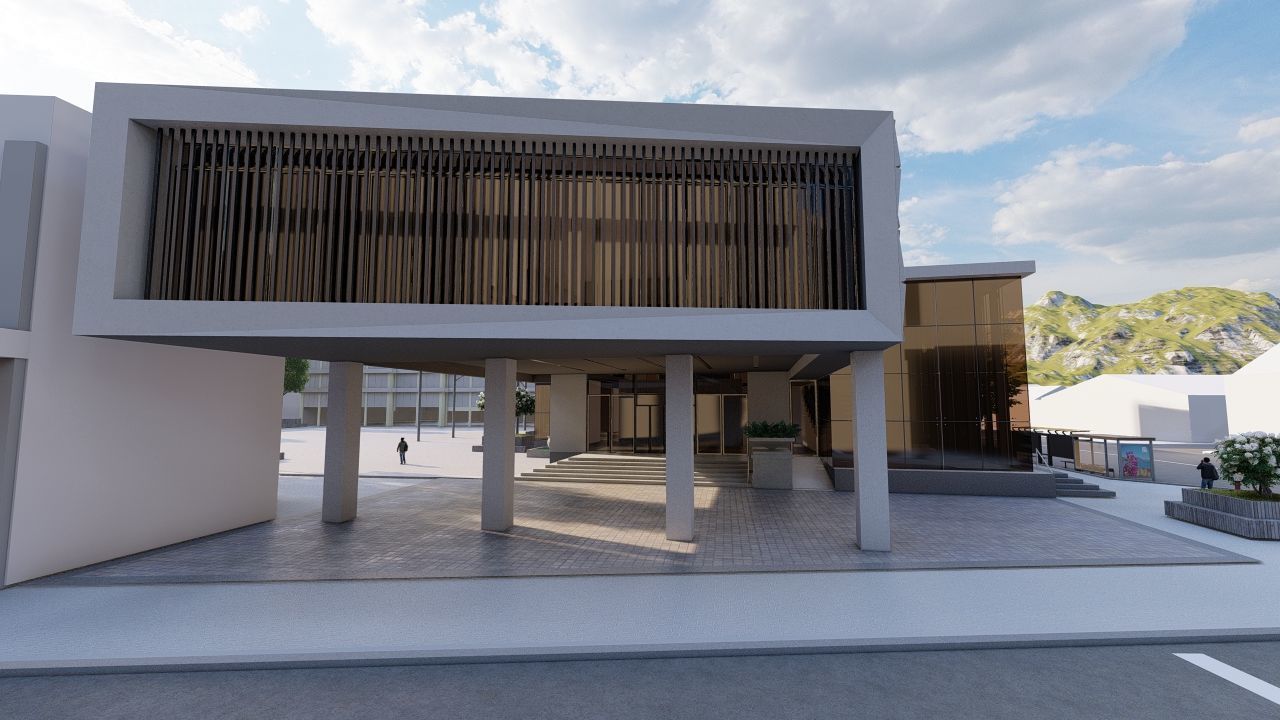 Futuristic Skyscraper-Building office-Modern office 3D model_23