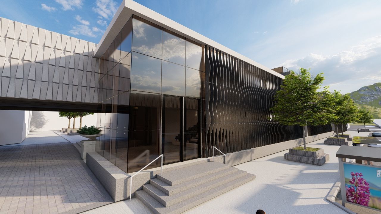 Futuristic Skyscraper-Building office-Modern office 3D model_35