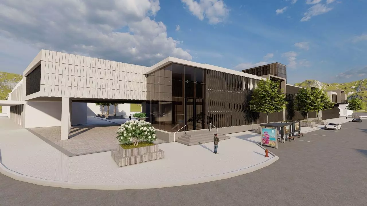 Futuristic Skyscraper-Building office-Modern office 3D model_0