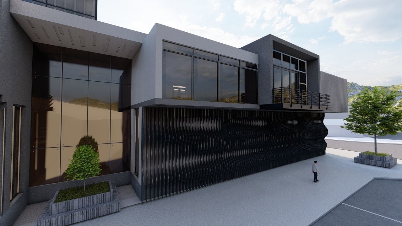 Futuristic Skyscraper-Building office-Modern office 3D model_13