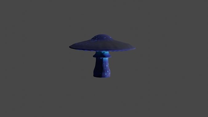 Stylized Mushroom 3D Free low-poly 3D model