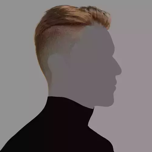 Male Hairstyle XGen maya scene 3D model and abc FBX