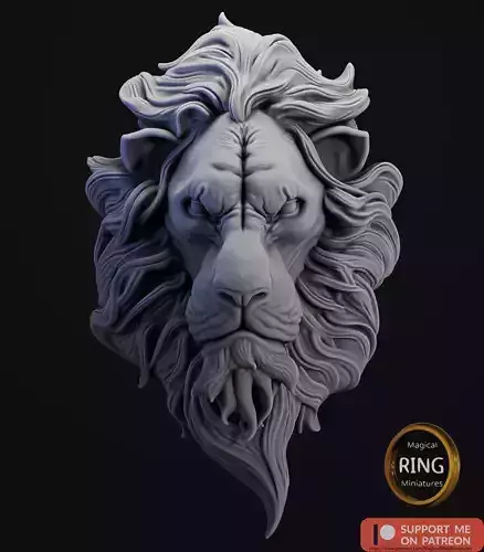 lion head wall decor