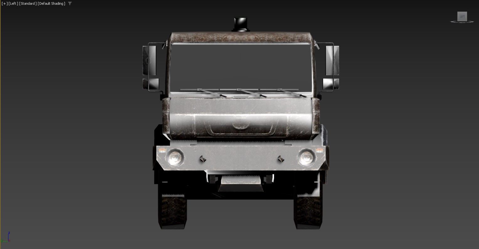 3D model of a military truck equipped 3D model_4