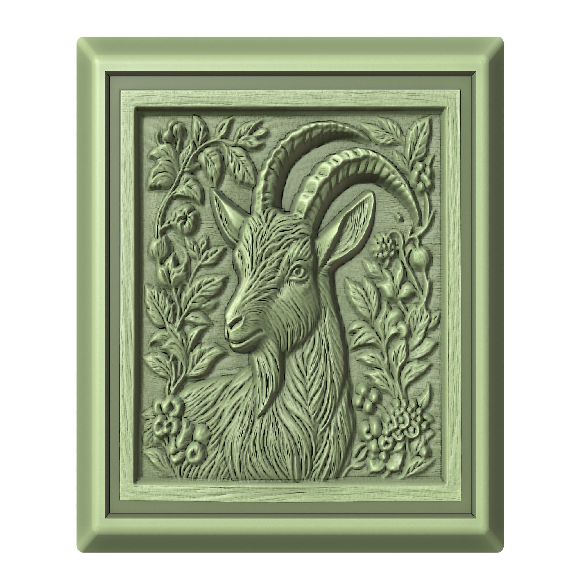 Goat Animal 3D print model_2
