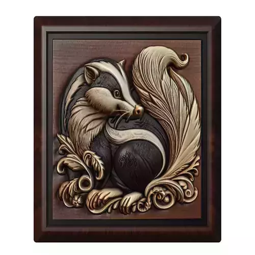 Skunk Animal 3D print model