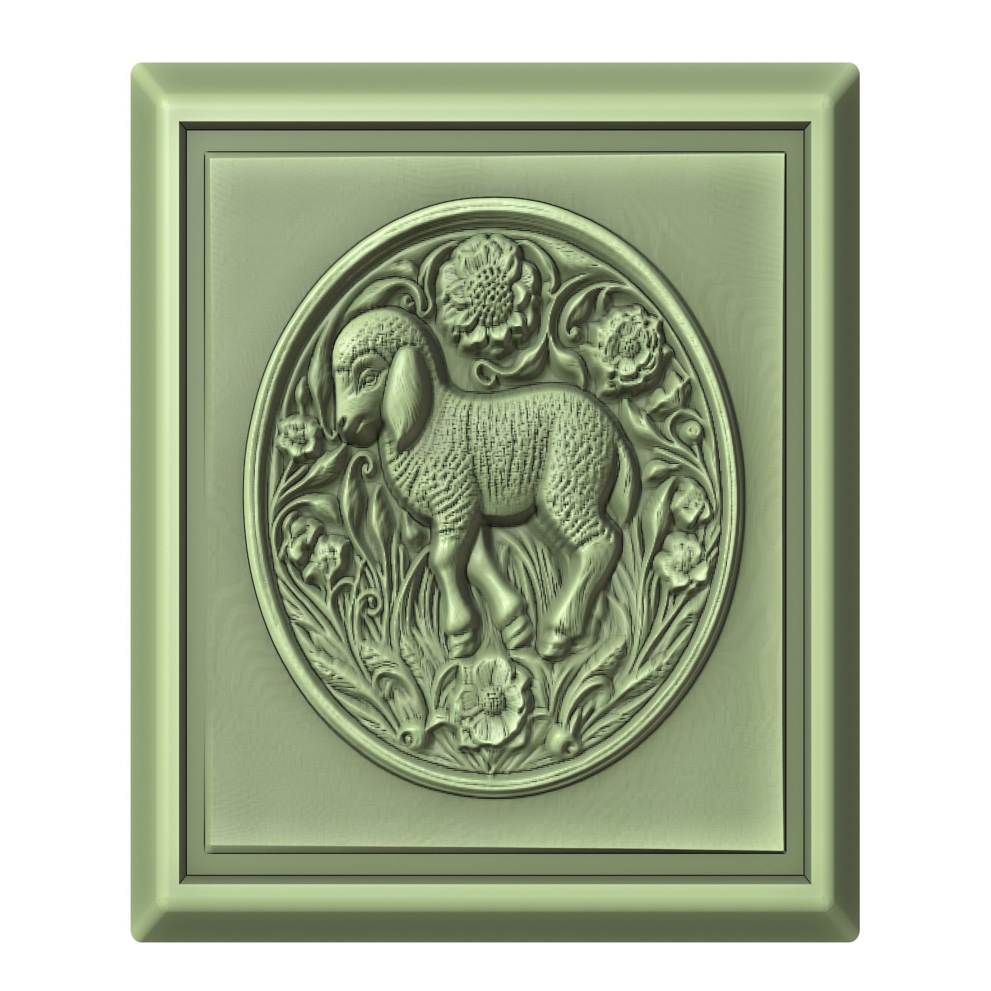 Lamb Animal 3D print model_2