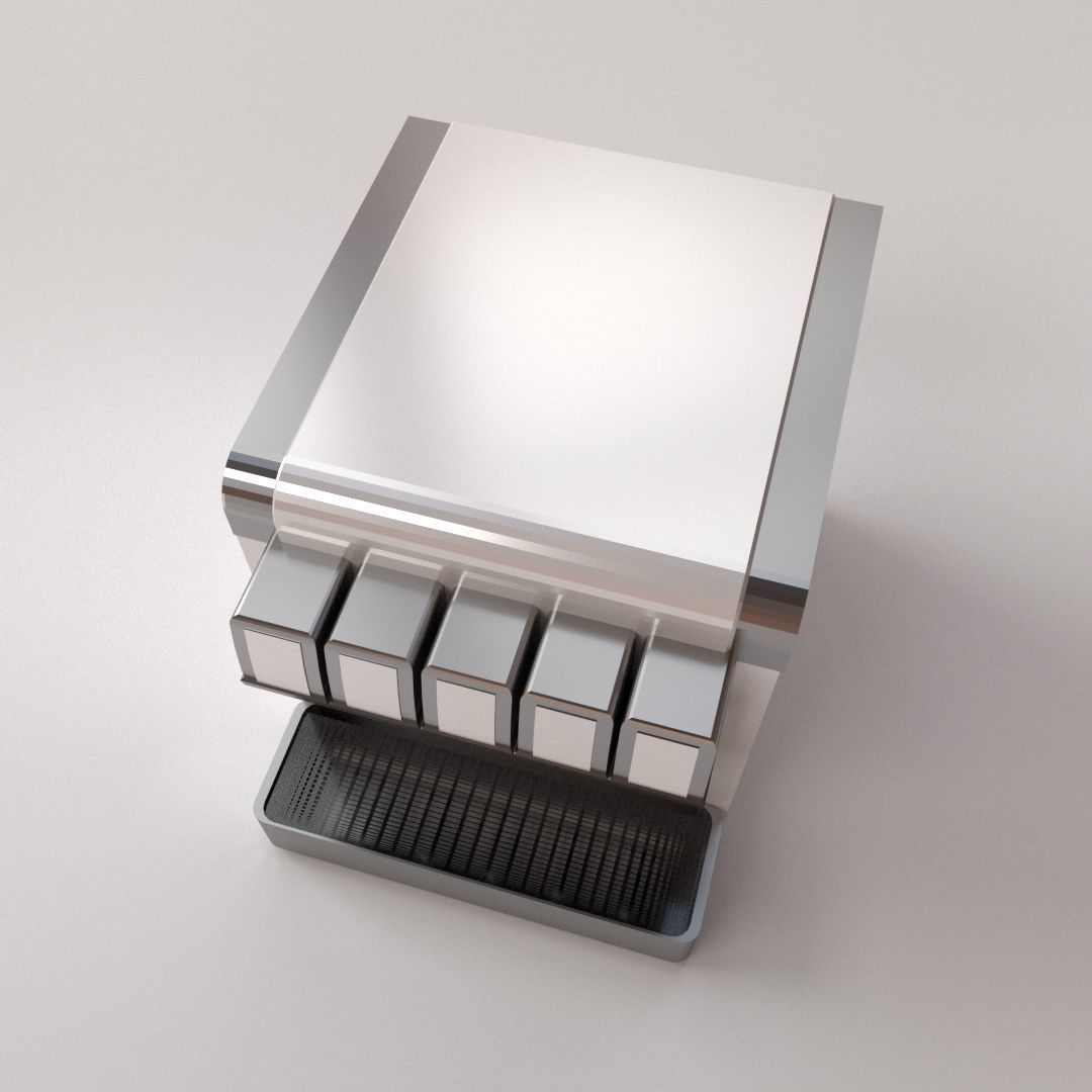 Post Mix Machine 3D model_2