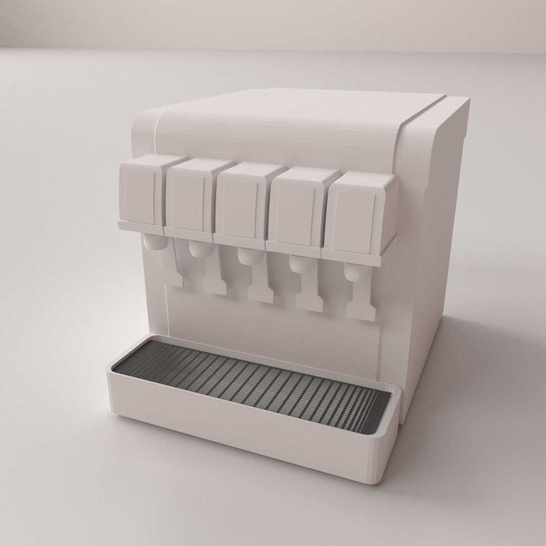 Post Mix Machine 3D model_3