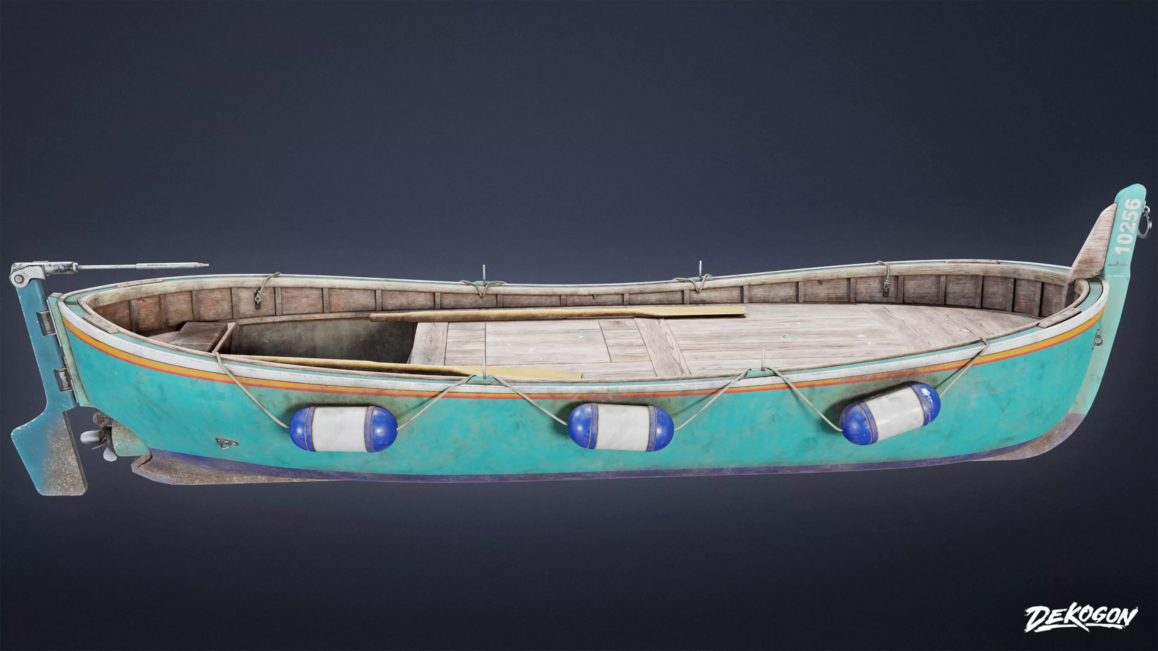 BOATYARD - Boat 54 - LOW POLY AND NANITE Low-poly 3D model_0