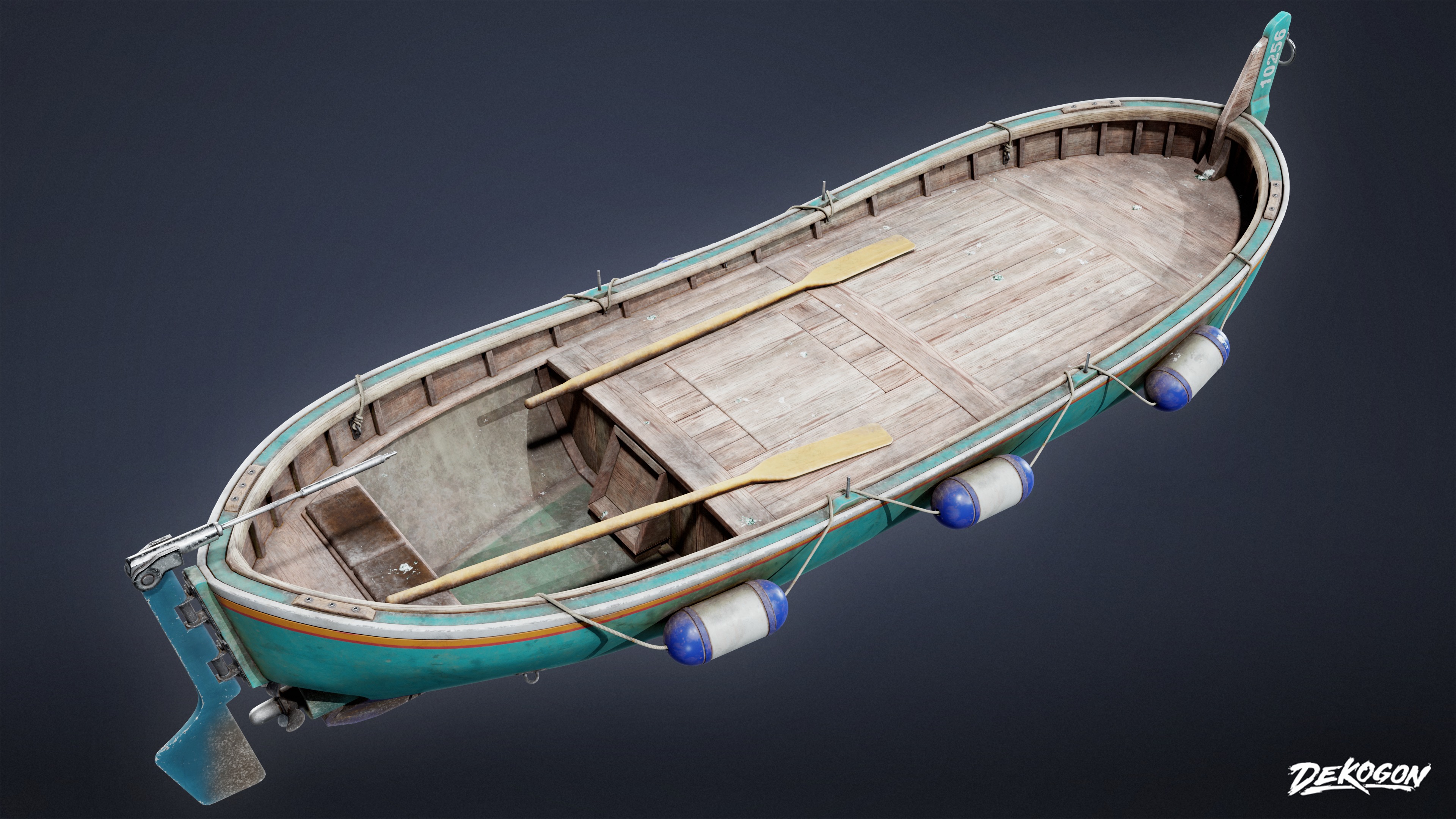 BOATYARD - Boat 54 - LOW POLY AND NANITE Low-poly 3D model_4