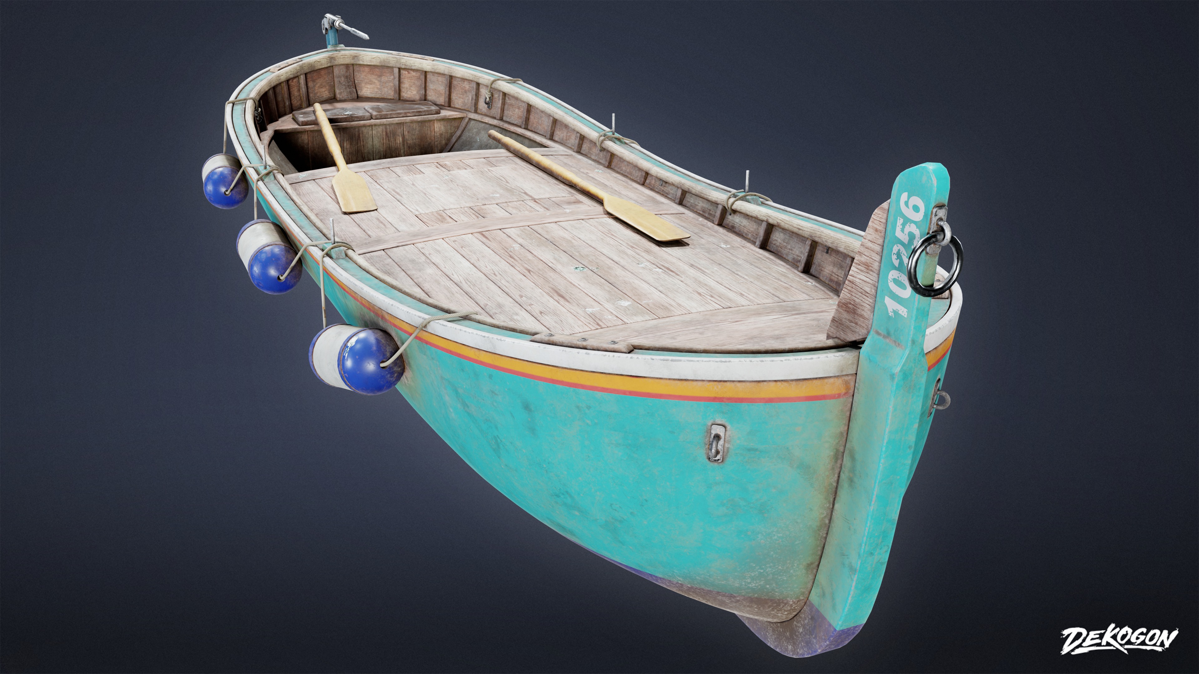 BOATYARD - Boat 54 - LOW POLY AND NANITE Low-poly 3D model_3