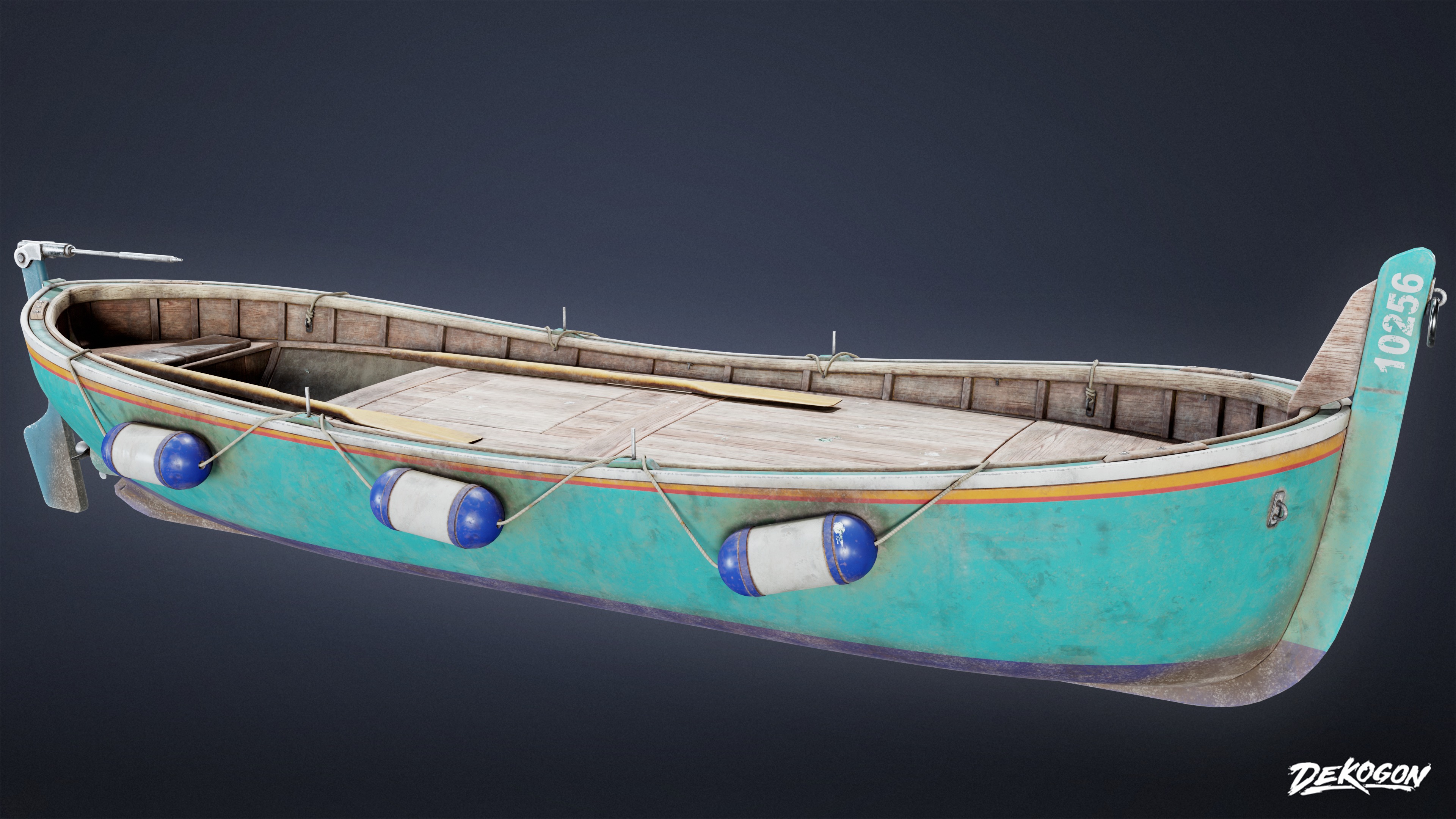 BOATYARD - Boat 54 - LOW POLY AND NANITE Low-poly 3D model_1