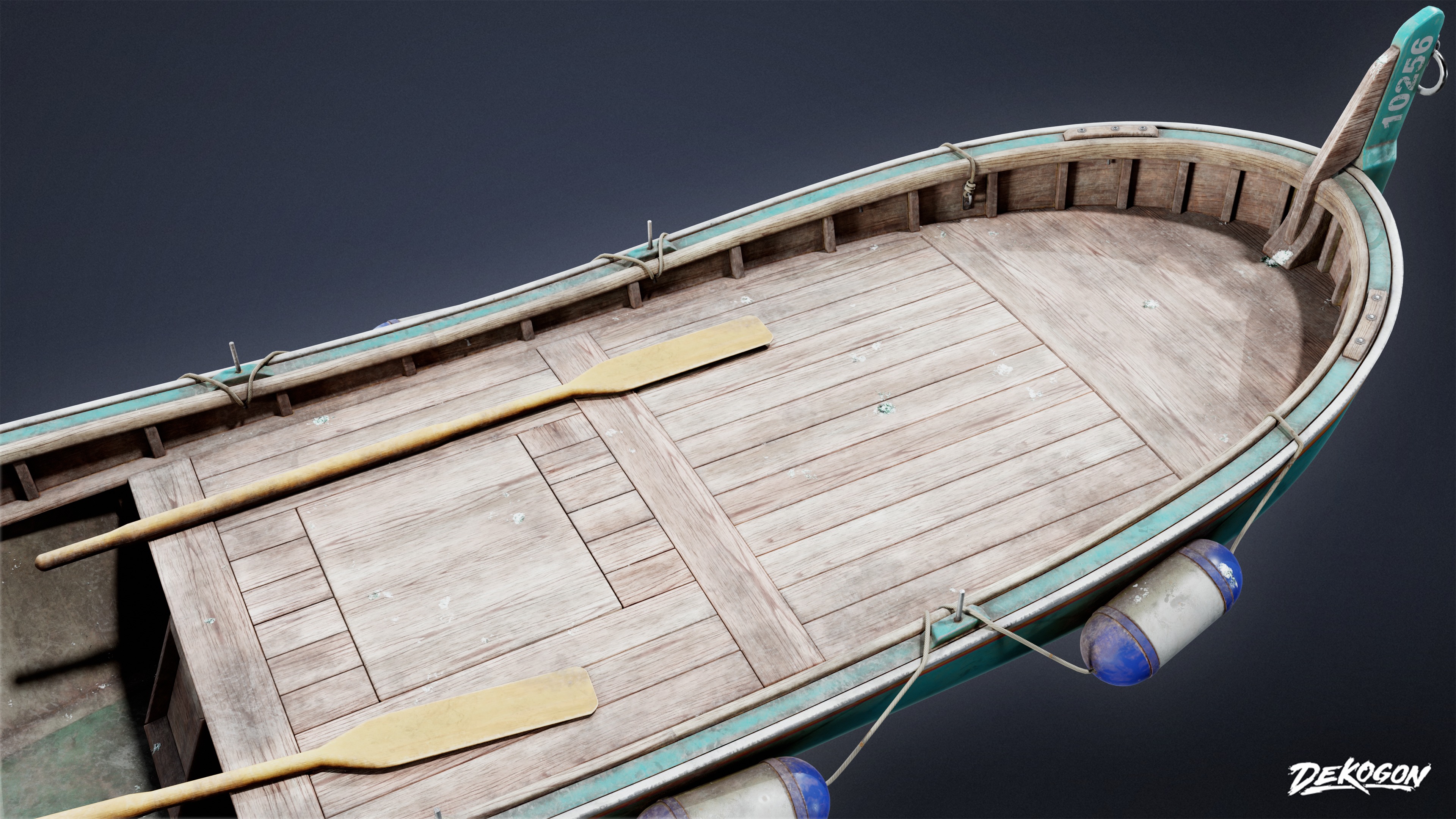 BOATYARD - Boat 54 - LOW POLY AND NANITE Low-poly 3D model_6