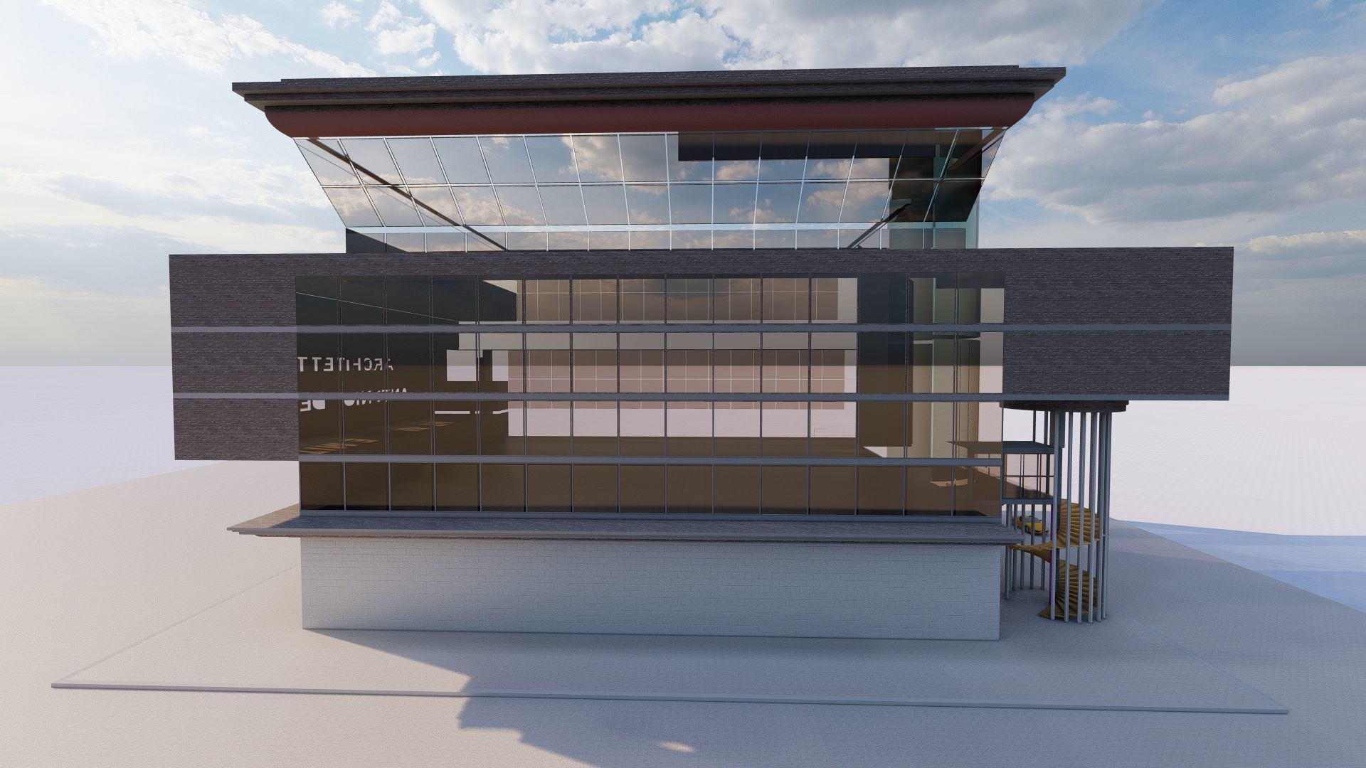 Futuristic Skyscraper-Building office-Modern office 3D model_1