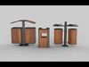 Outdoor Trash Bin 3D model_1