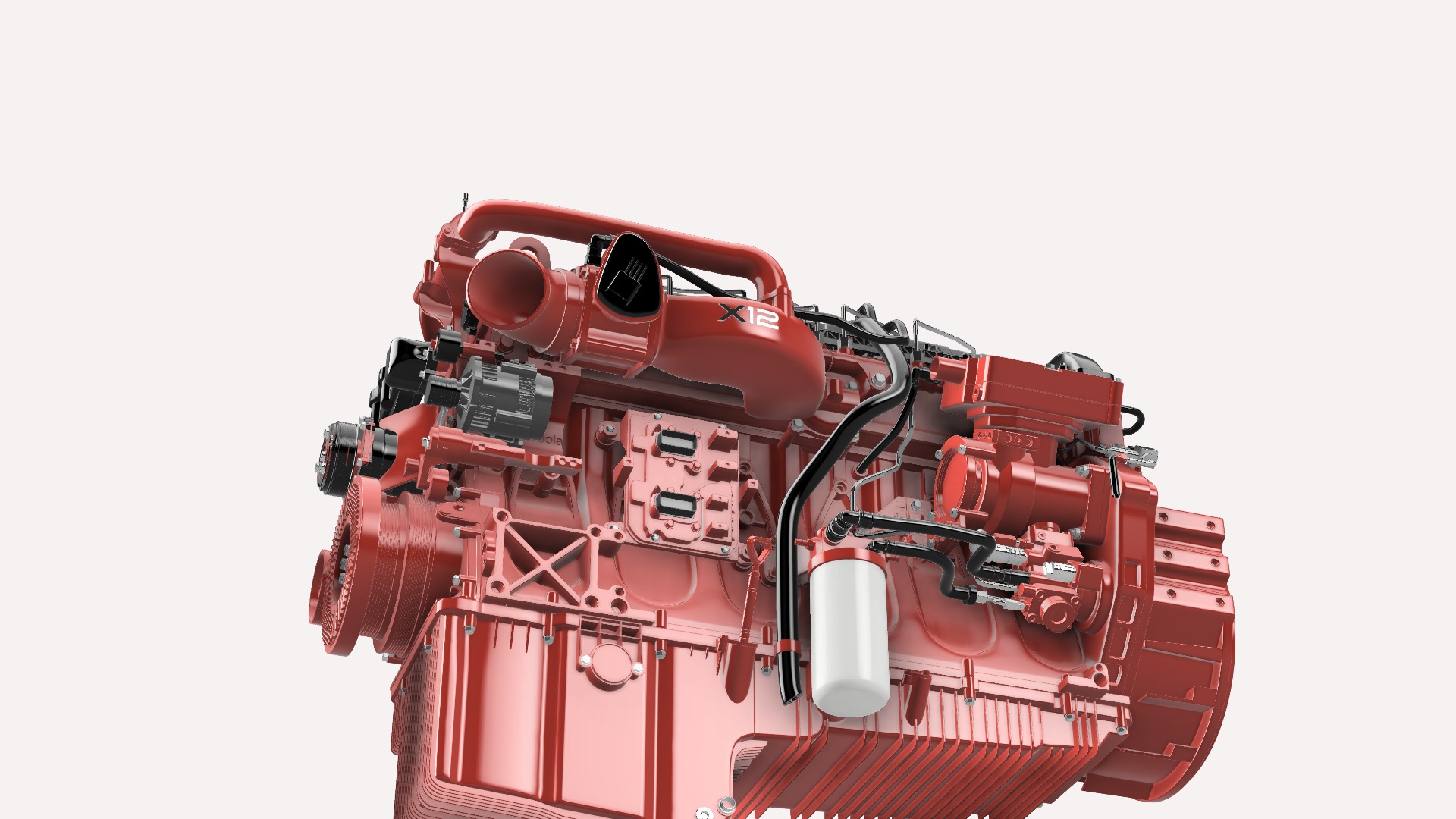 Cummins X12 ISG DIESEL ENGINE 3D print model_3