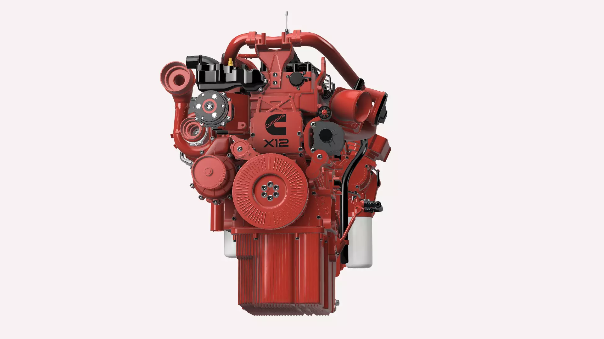 Cummins X12 ISG DIESEL ENGINE 3D print model_0