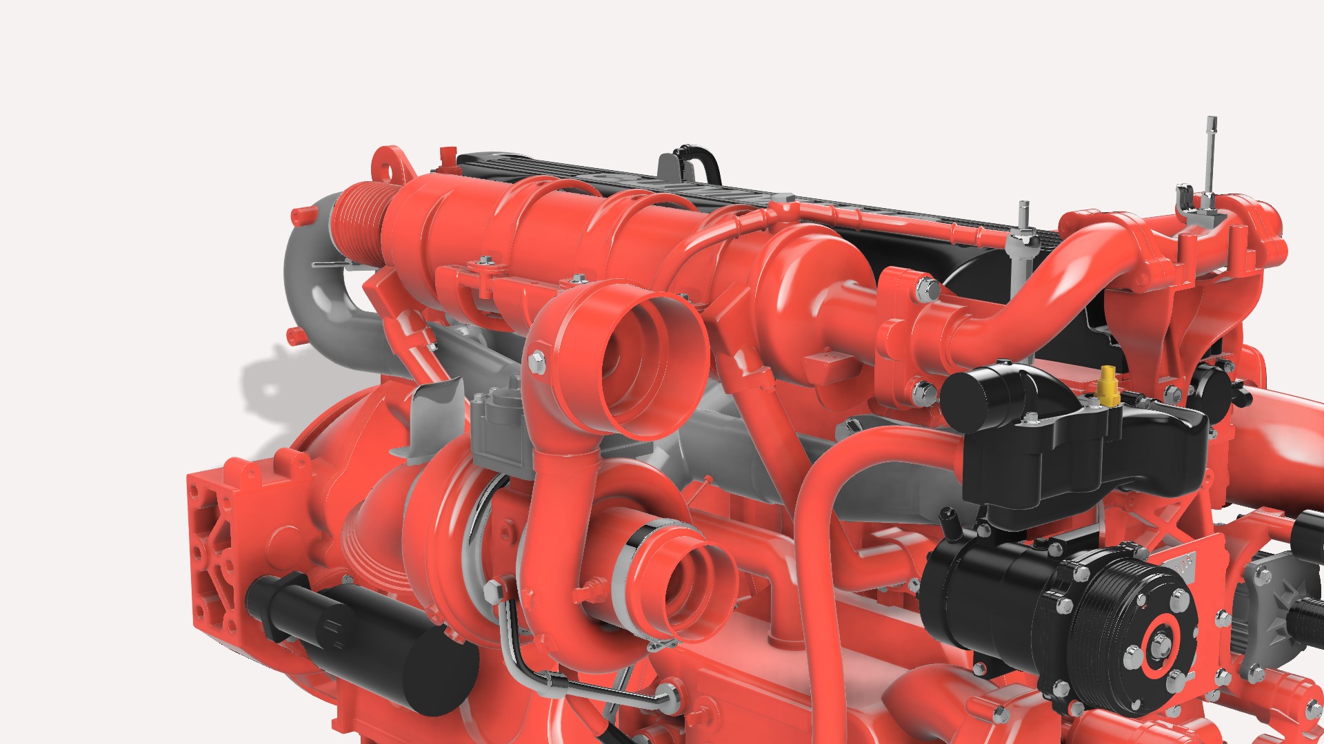 Cummins X12 ISG DIESEL ENGINE 3D print model_9