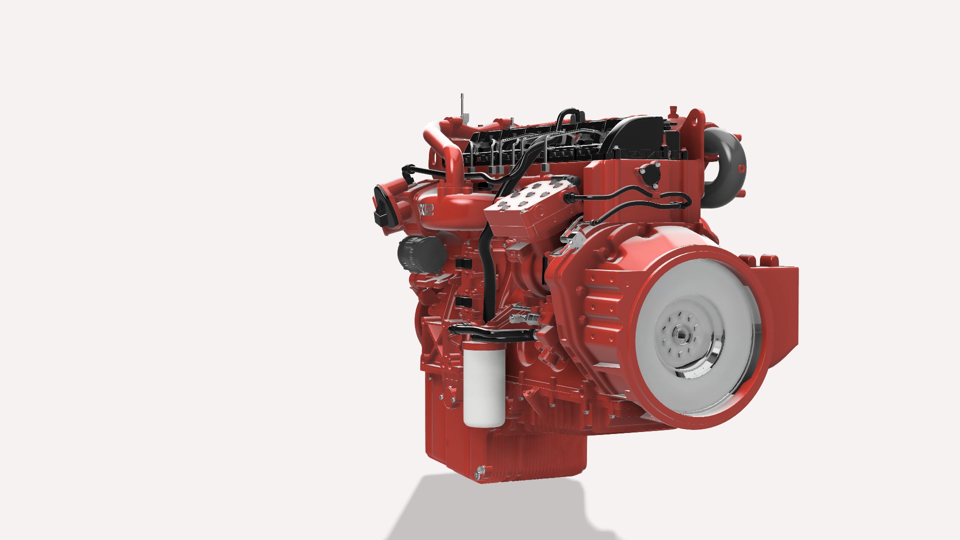 Cummins X12 ISG DIESEL ENGINE 3D print model_14