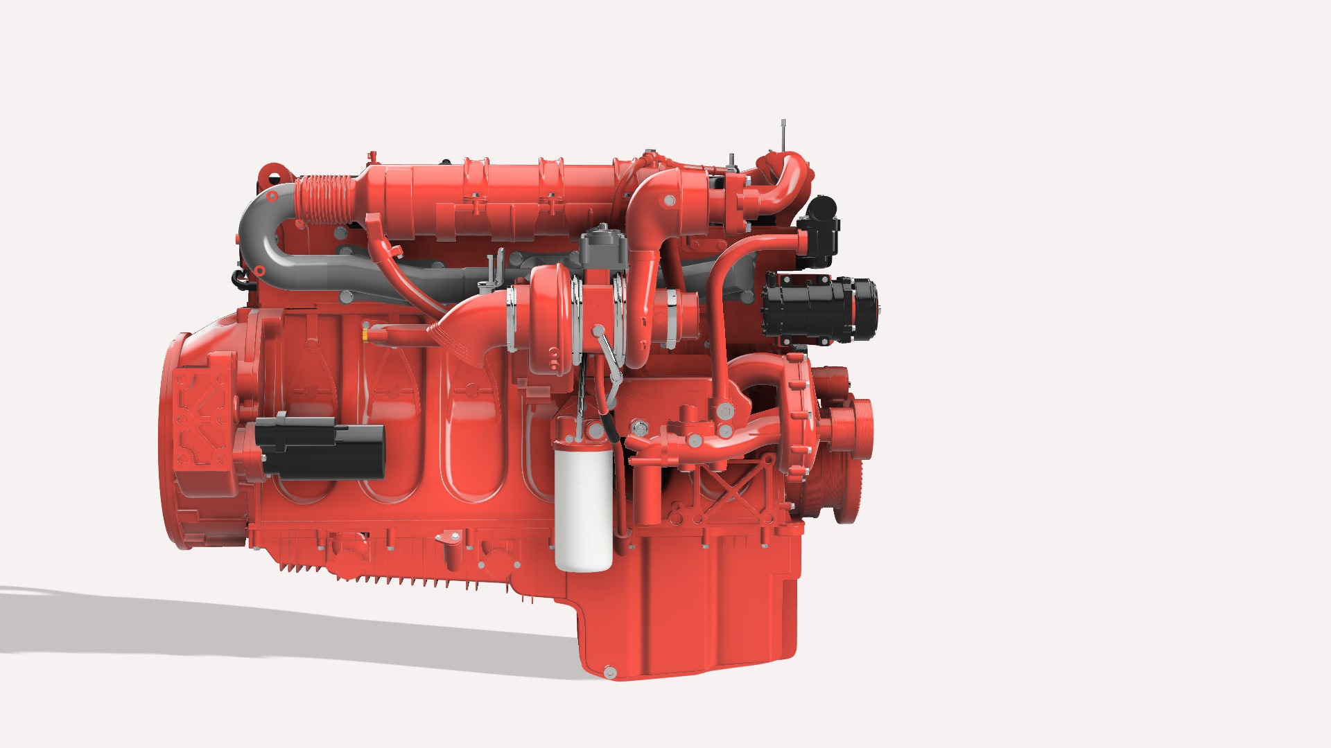 Cummins X12 ISG DIESEL ENGINE 3D print model_16