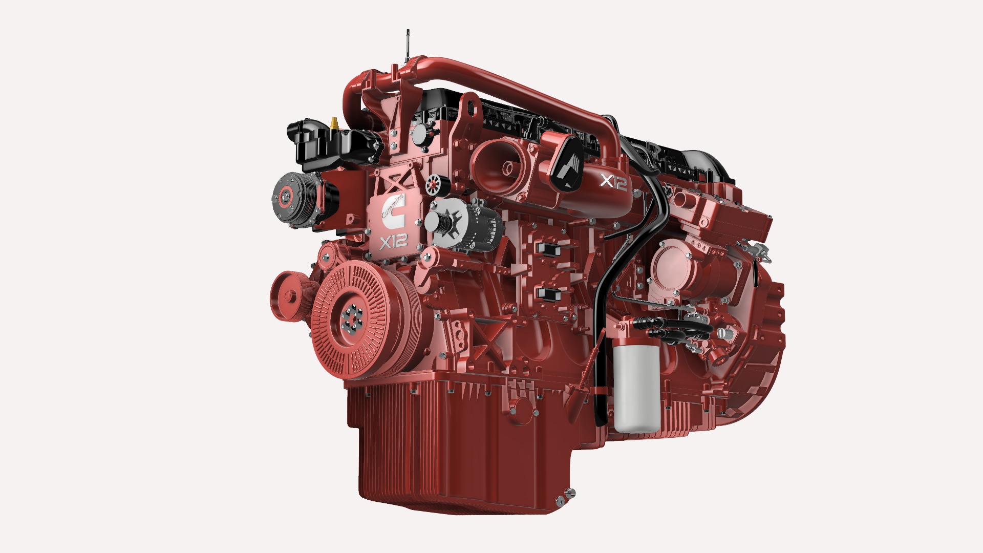 Cummins X12 ISG DIESEL ENGINE 3D print model_10