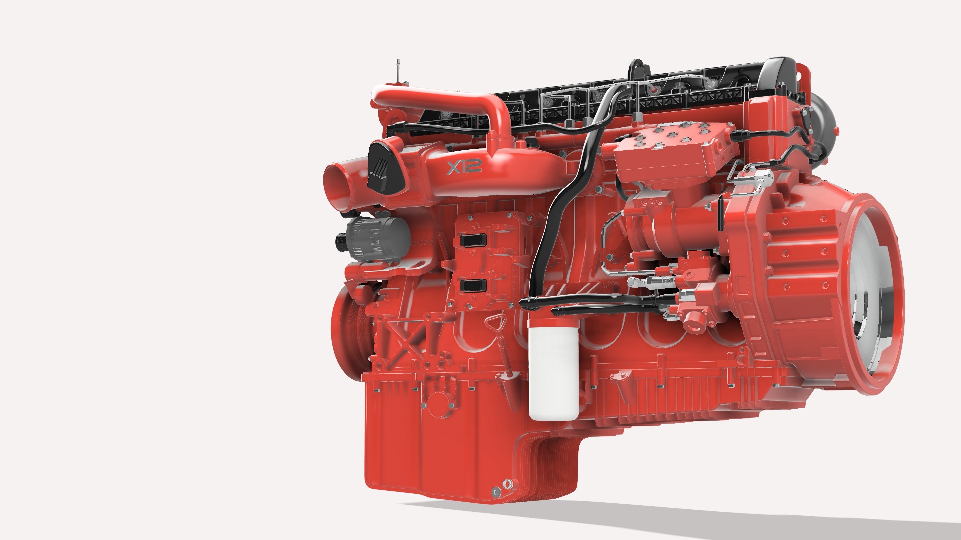 Cummins X12 ISG DIESEL ENGINE 3D print model_13